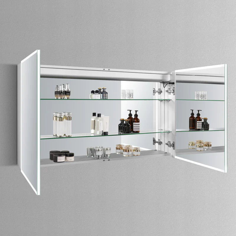Cassini II Lighted Bathroom Cabinet Vanity Mirror