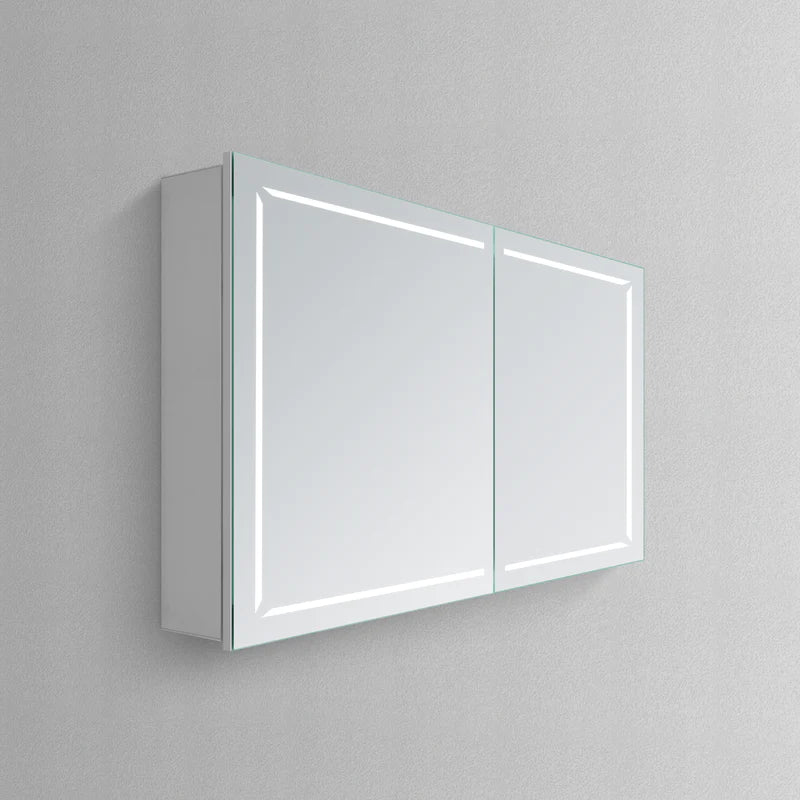 Cosmo II Conductive Hinge-Powered Illuminated Cabinet Vanity Mirror