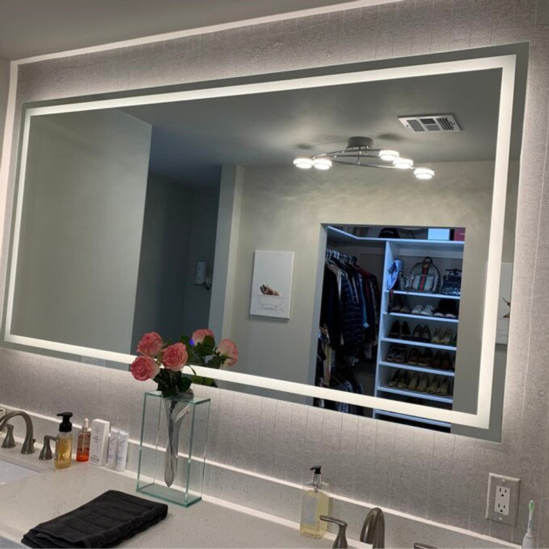 Twinkle 76 Polished Edge Frosted Panel LED Mirror