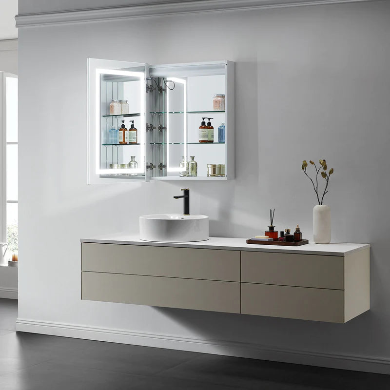 Europa I Lighted Bathroom Cabinet Vanity Mirror