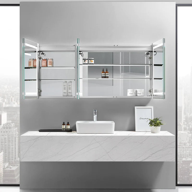 Europa III Lighted Bathroom Cabinet Vanity Mirror