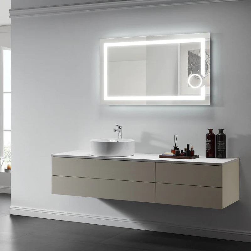 Iris Lighted Bathroom Vanity Mirror