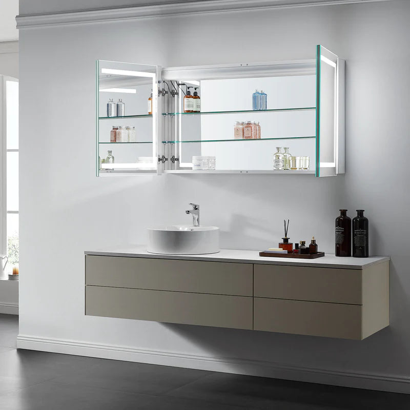 Europa II Lighted Bathroom Cabinet Vanity Mirror