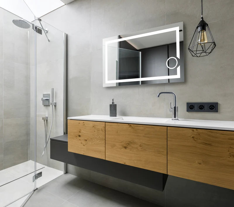 Iris Lighted Bathroom Vanity Mirror
