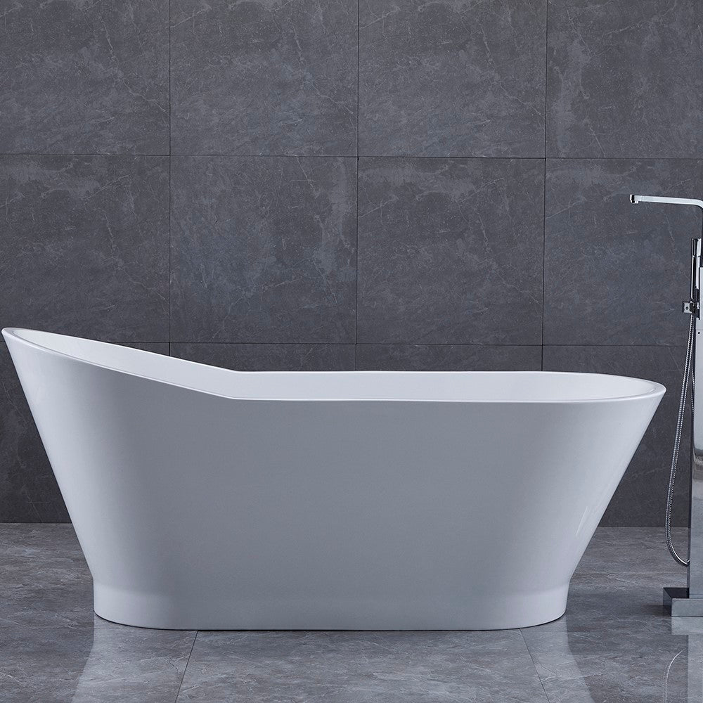 Melun 67 in. Freestanding Bathtub in White