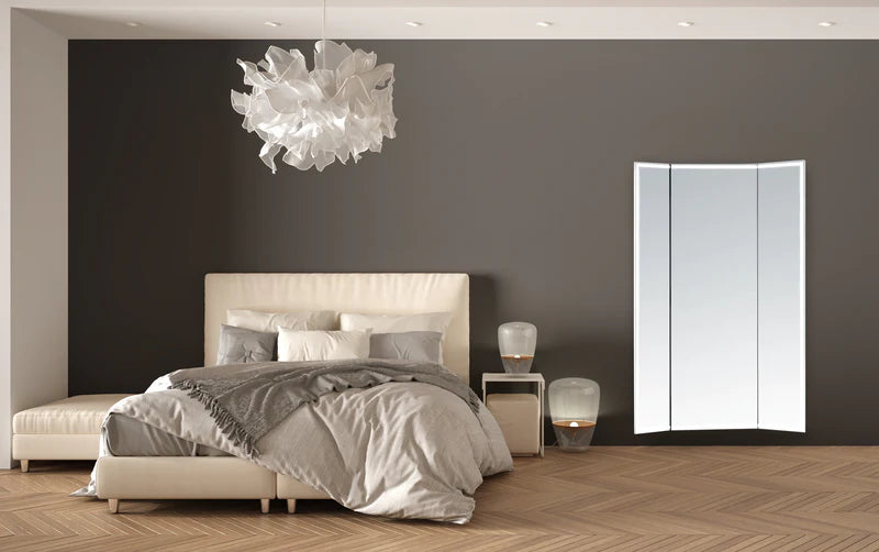 Celestia Lighted Full-Length Trifold Vanity Mirror