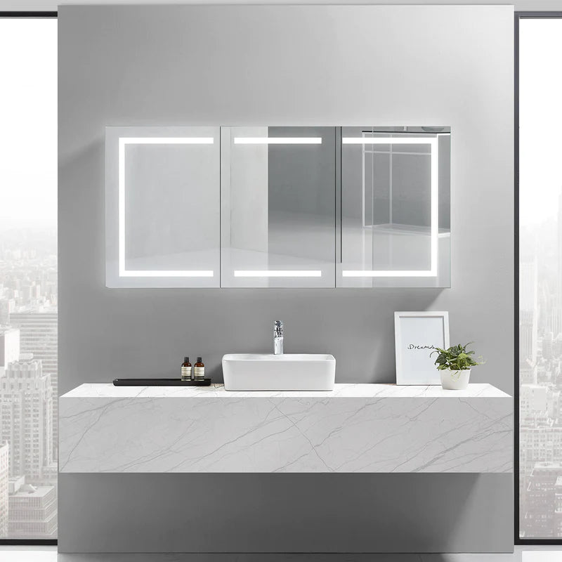 Europa III Lighted Bathroom Cabinet Vanity Mirror