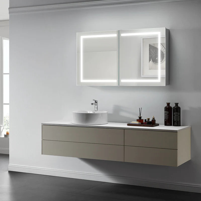 Europa II Lighted Bathroom Cabinet Vanity Mirror