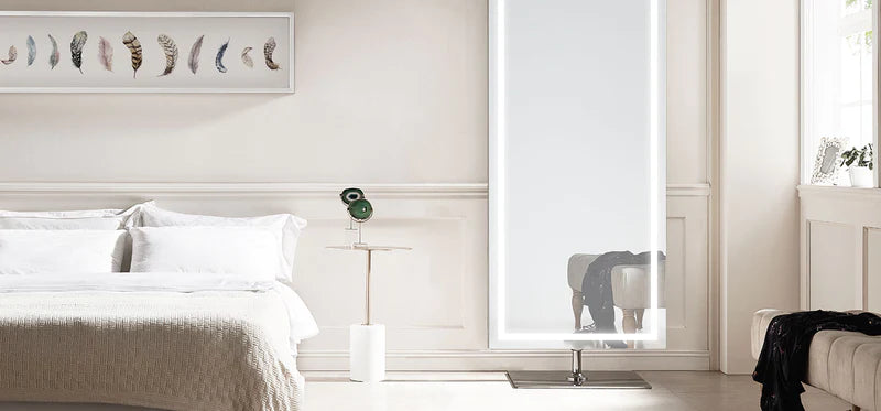 Nova Lighted Standing Full-Length Vanity Mirror