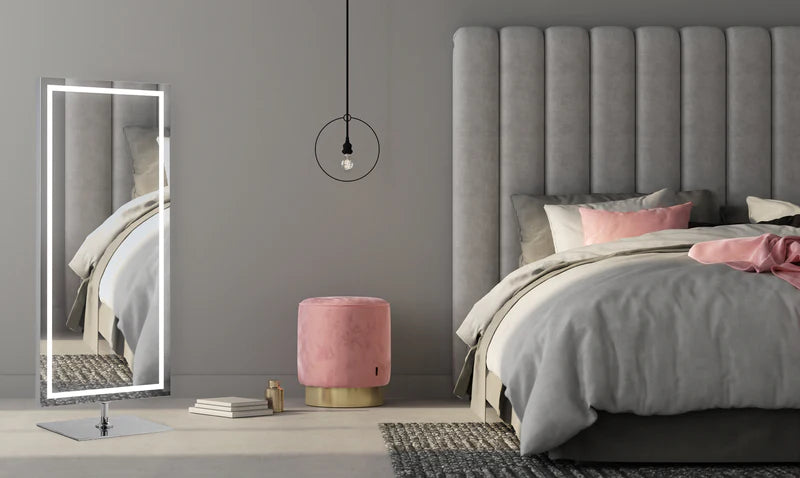 Nova Lighted Standing Full-Length Vanity Mirror
