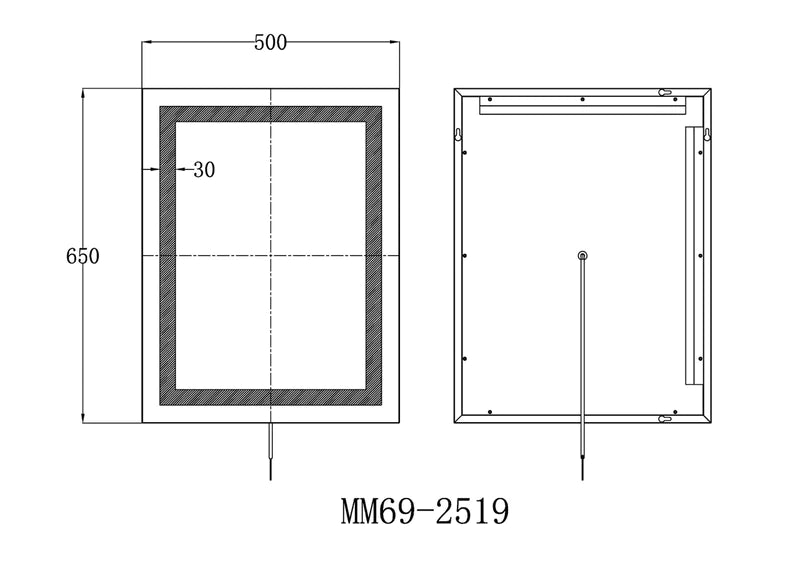 Zenith Lighted Bathroom Vanity Mirror