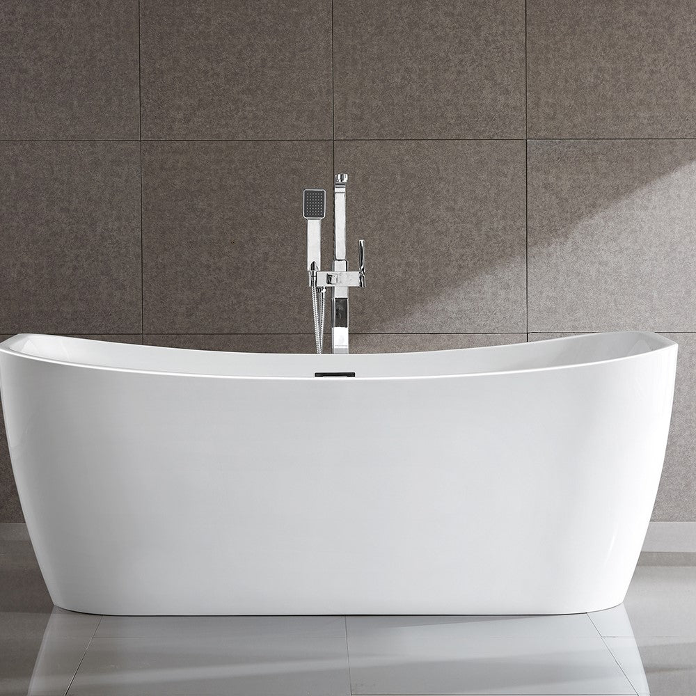 Arles 67 in. Freestanding Bathtub in White