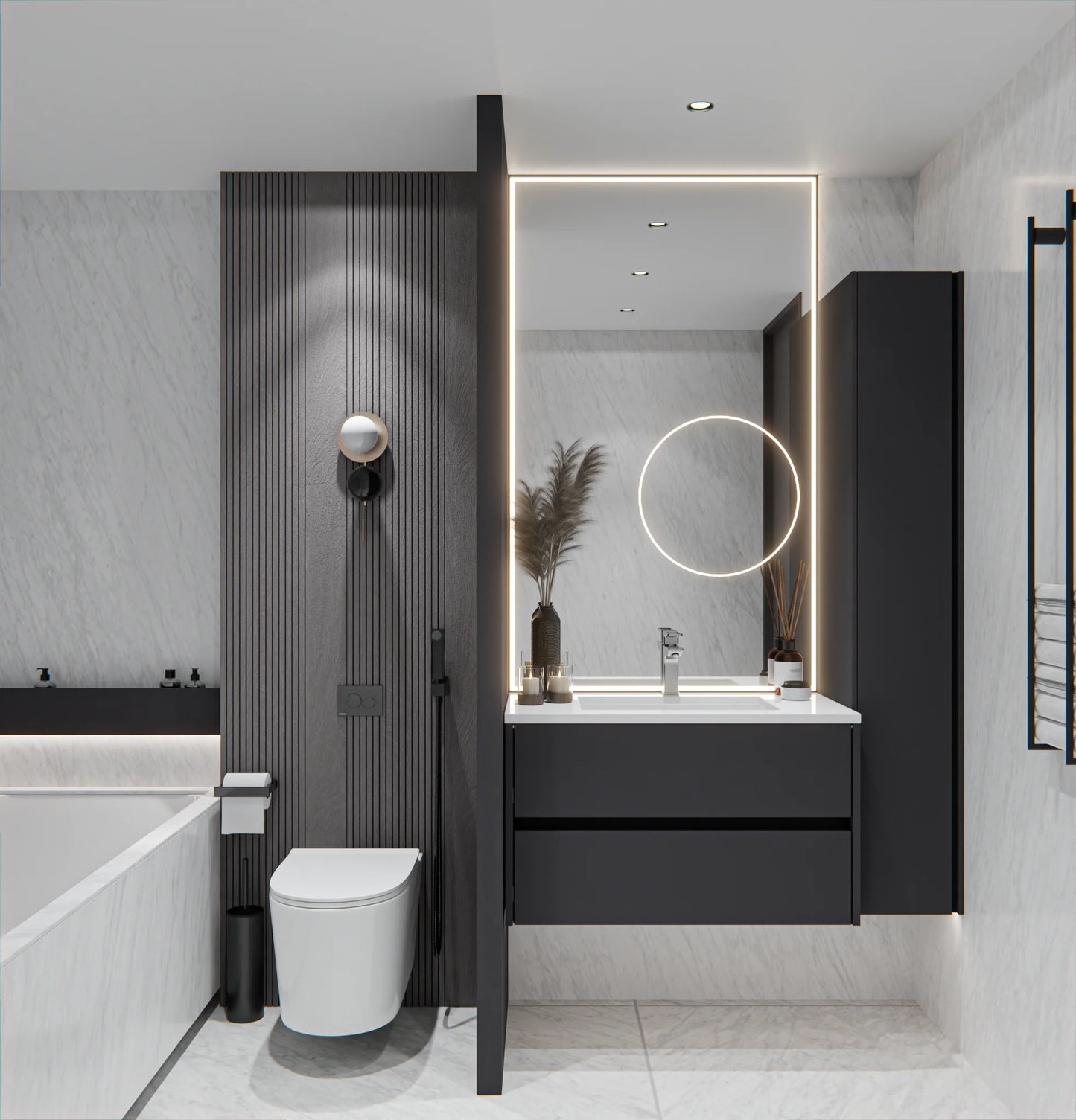 NOTO 24 inches Canyon Oak FRAMELESS FLOATING SINGLE VANITY 1 DRAWER with Stainless Steel