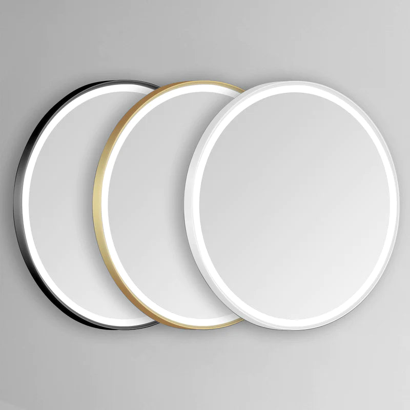 Sola Round Lighted Bathroom Vanity Mirror
