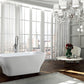 Novara 59 in. Freestanding Bathtub in Glossy White