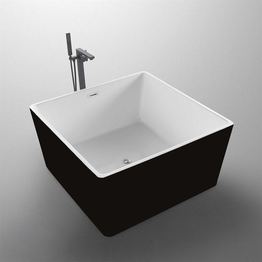 Biella 47 inch Freestanding Bathtub in Black
