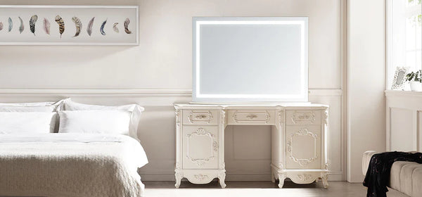 Lumen Lighted Tabletop Vanity Mirror