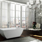 Livorno 59 in. Freestanding Bathtub in Glossy White