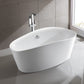 Grasse 67 in. Freestanding Bathtub in White