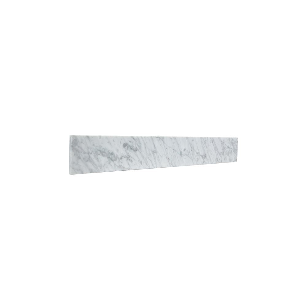 21 in. White Carrara Side Splash