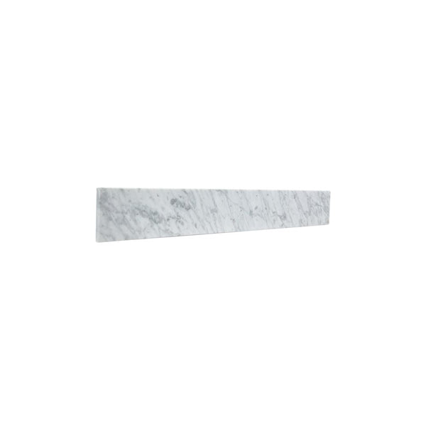 21 in. White Carrara Side Splash