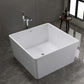 Bologna 47 in. Freestanding Bathtub in Glossy White