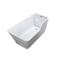 Florence 59 in. Freestanding Bathtub in Glossy White