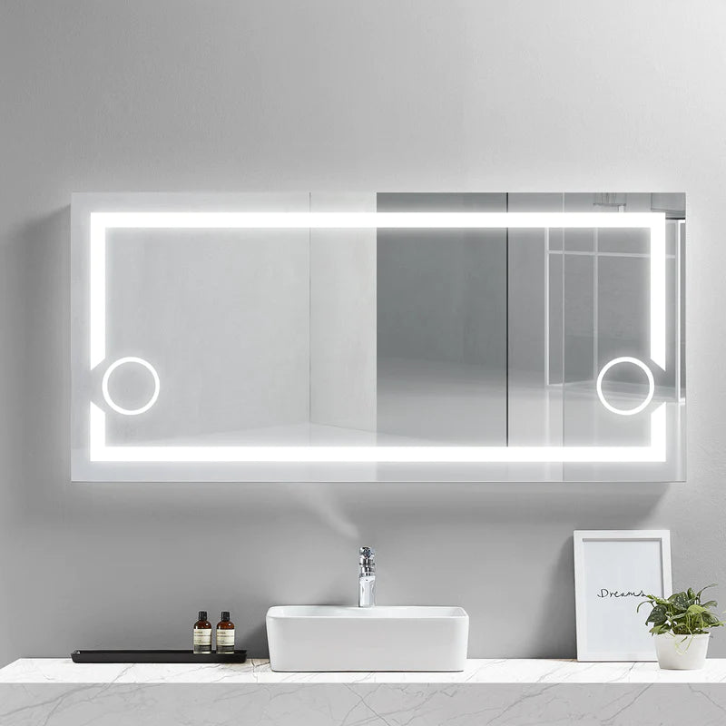 Gemini Lighted Bathroom Vanity Mirror