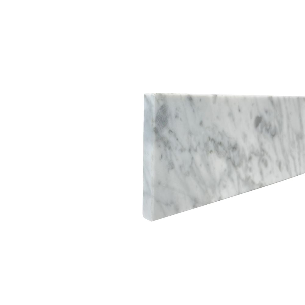 21 in. White Carrara Side Splash