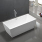 Odessa 67 in. Freestanding Bathtub in Glossy White