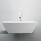 Messina 71 in. Freestanding Bathtub in Glossy White