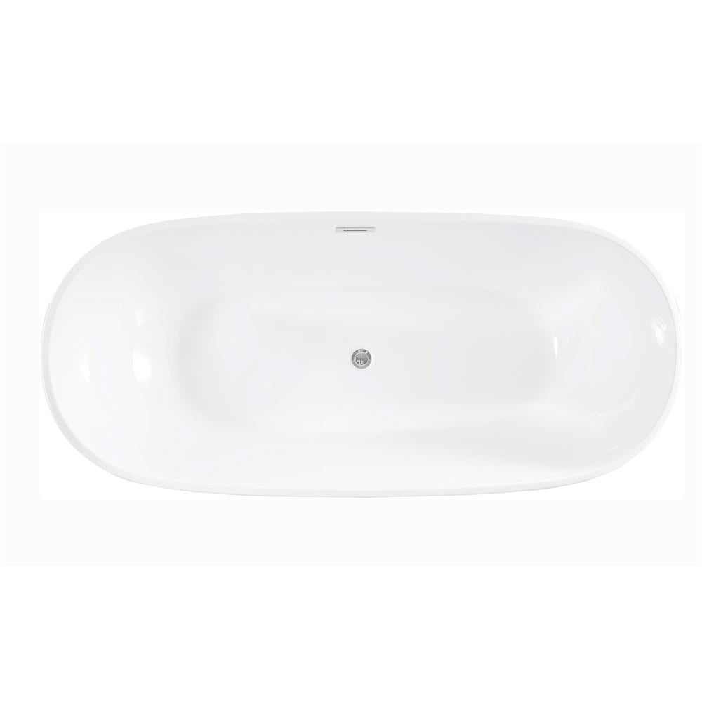 Como 71 inch Freestanding Bathtub in Glossy White