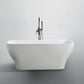 Novara 59 in. Freestanding Bathtub in Glossy White