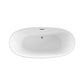 Pavia 67 in. Freestanding Bathtub in Glossy White