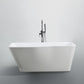 Florence 59 in. Freestanding Bathtub in Glossy White