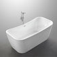 Arles 67 in. Freestanding Bathtub in White