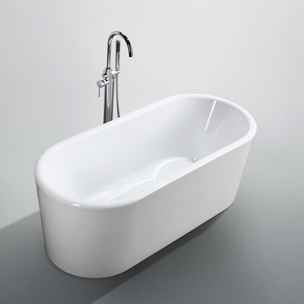 Padua 63 in. Freestanding Bathtub in Glossy White