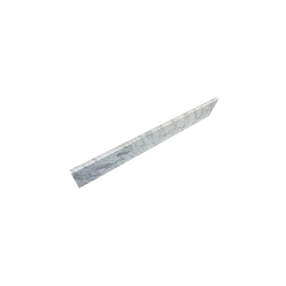 21 in. White Carrara Side Splash