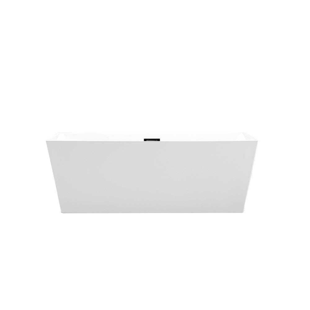 Odessa 67 in. Freestanding Bathtub in Glossy White