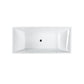 Messina 71 in. Freestanding Bathtub in Glossy White