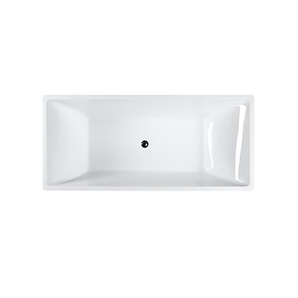 Messina 71 in. Freestanding Bathtub in Glossy White