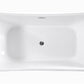 Arles 67 in. Freestanding Bathtub in White